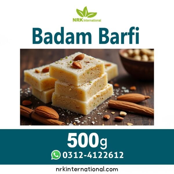 Premium Badam Barfi – 500 gram Pack | Traditional Almond Sweet Delight